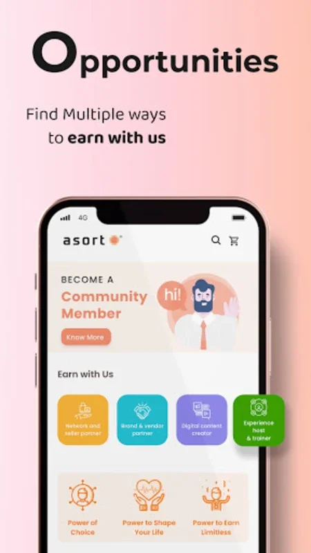 Asort Shopping App for Android - Seamless Shopping & Earning