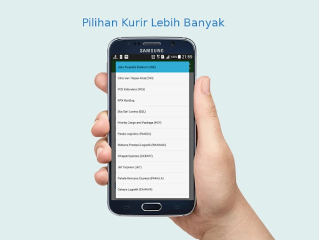 Cek Ongkir JNE, TIKI, POS (Al for Android - Check Shipping Costs Easily