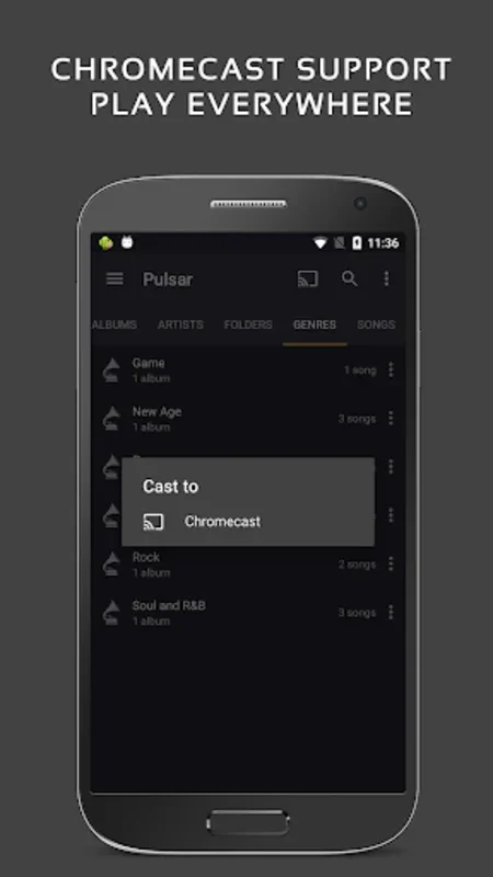 Pulsar+ for Android - Offline Music Player with Gapless Playback