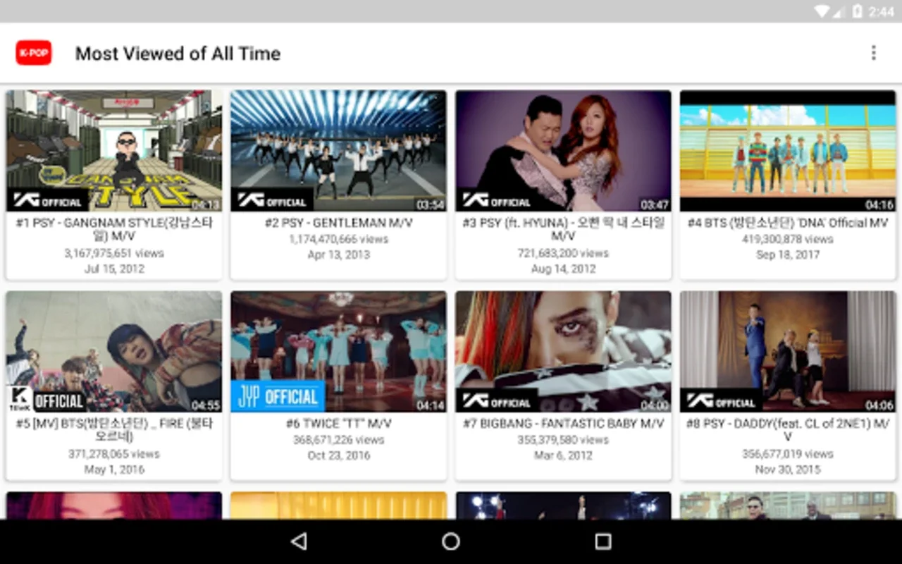 K-POP Tube - Popular & Recent for Android: Explore K-POP World