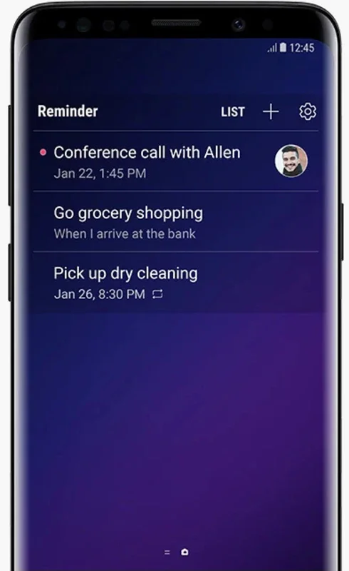 Samsung Reminder for Android - Manage Your Daily Reminders