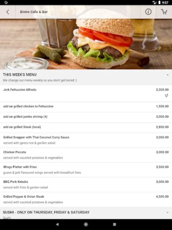 Bistro Cafe & Bar for Android - Order Food with Ease