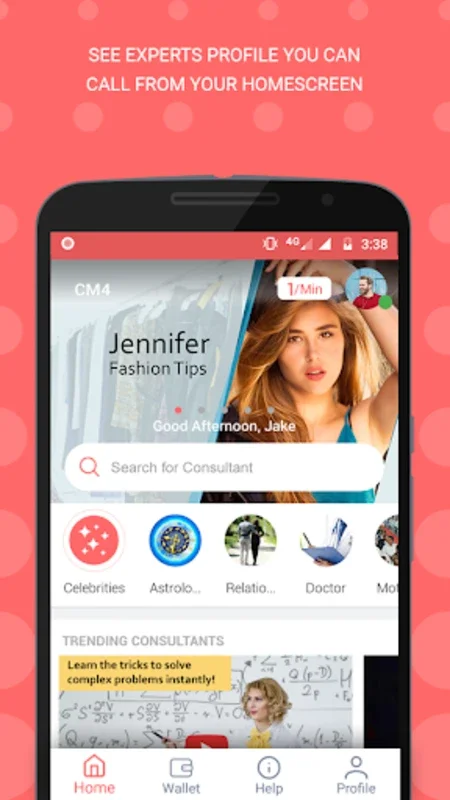 CallMe4 - Phone Consultation for Android: Connect with Online Influencers