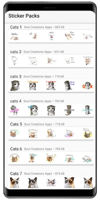 WAStickerApps Cat Memes & Kawaii Cats Stickers for Android