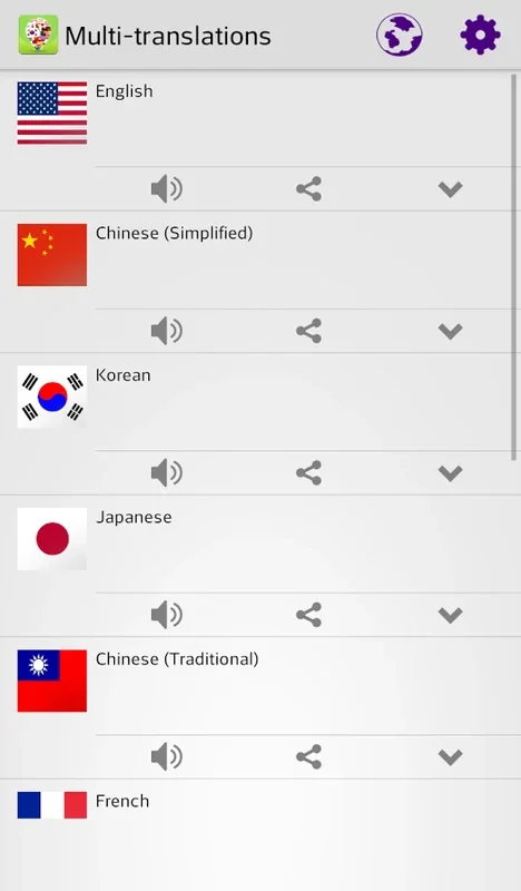 Multi-translations for Android - Seamless Language Translation