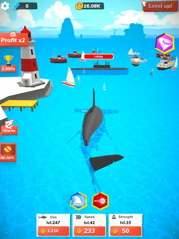 Idle Shark World - Tycoon Game for Android - No Downloading from AppHuts