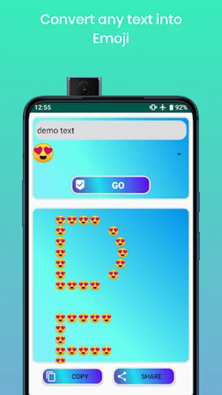 Text to emoji 🤩 emoji letter for Android - Transform Text