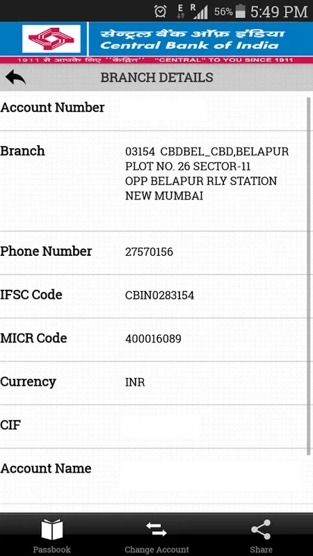 CBI m-Passbook for Android - Manage Your Finances Easily