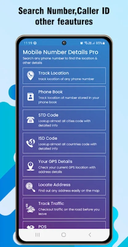 Mobile Number Details Pro for Android - Global Mobile Number Tracking