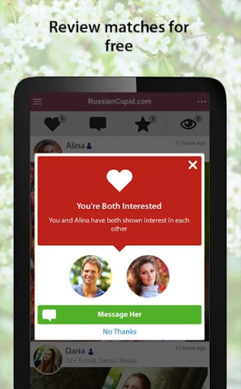 RussianCupid: Russian Dating for Android - Find European Matches