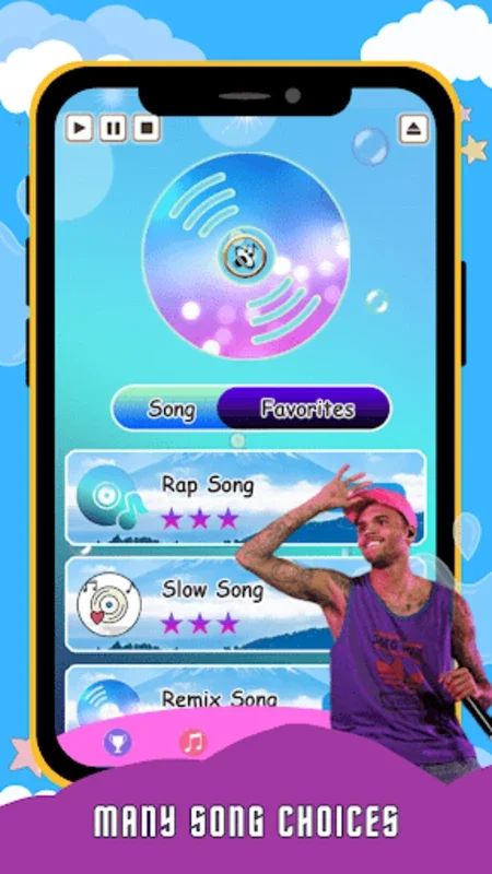 Chris Brown Piano for Android - Enjoy Offline Rhythm Games