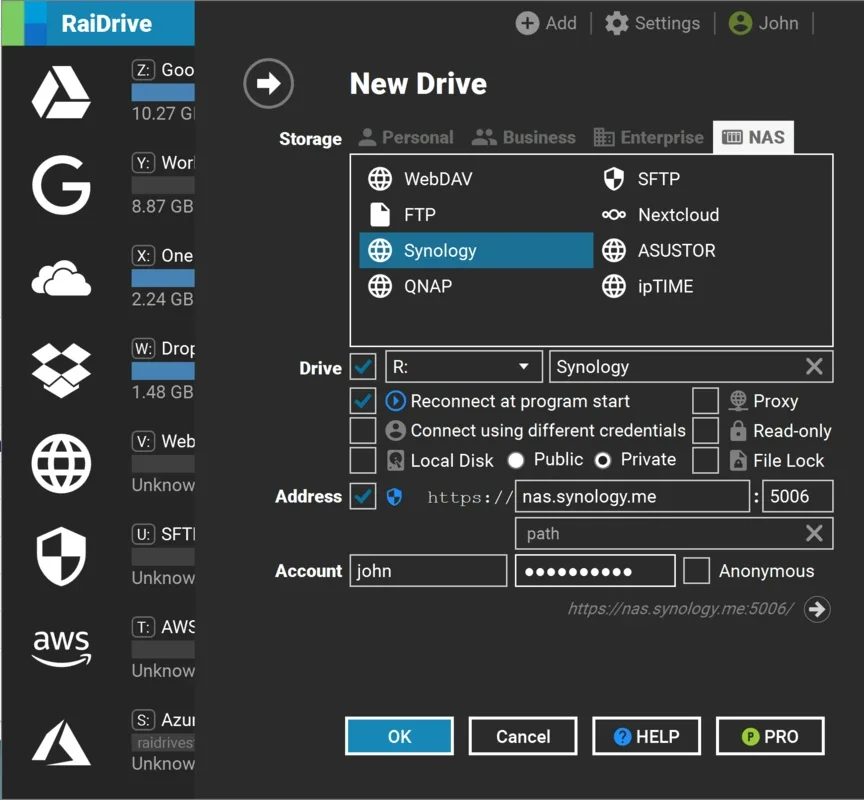 RaiDrive for Windows - Access Google Drive Easily