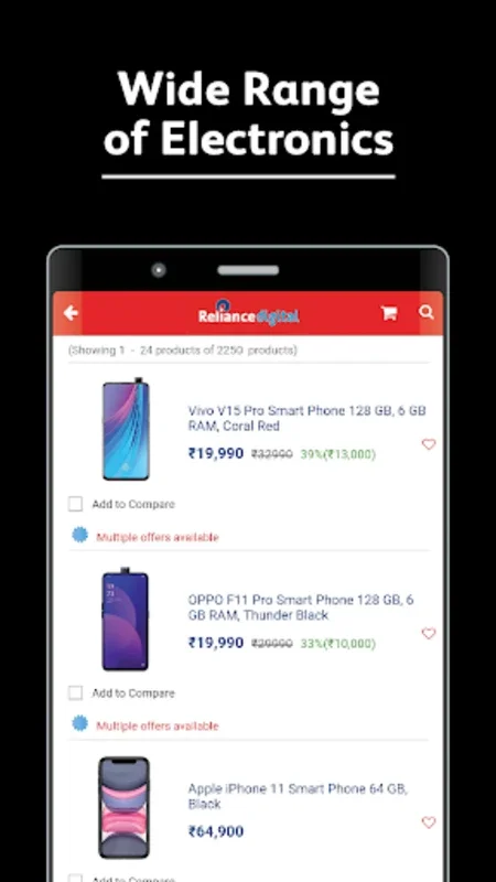 Reliance Digital Online Shopping App for Android - Seamless Shopping