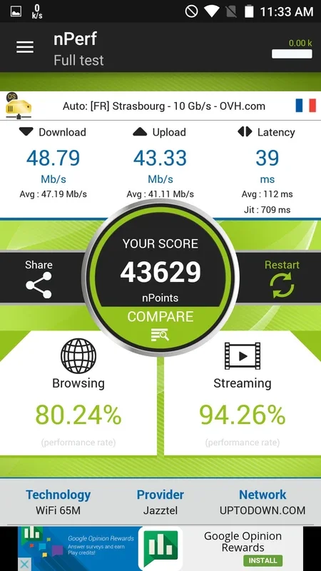 nPerf Speed Test for Android - Test and Optimize Your Internet Speed