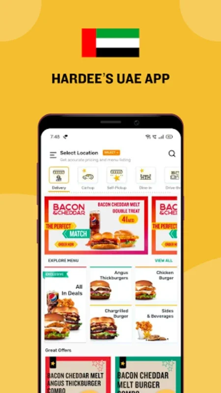 Hardee's UAE-Order online for Android - Order Quality Meals at Your Doorstep