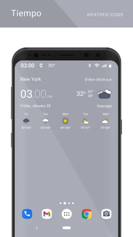 Tiempo Weather Icons for Android: Stylish Visuals