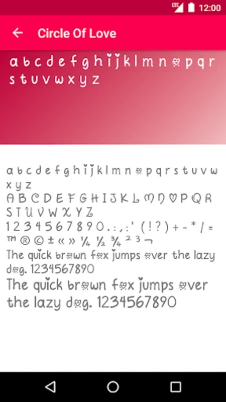 Romance Fonts for FlipFont for Android - Enhance Texting