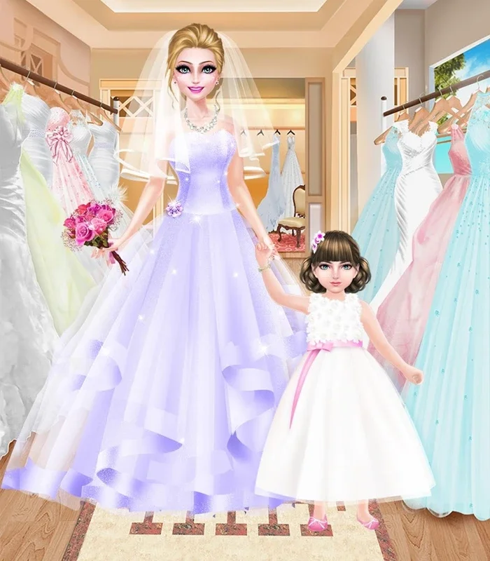 Bride and Flower Girl Salon for Android - A Fashionable Game