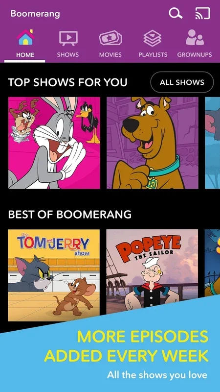 Boomerang for Android: Enjoy the Best Cartoons