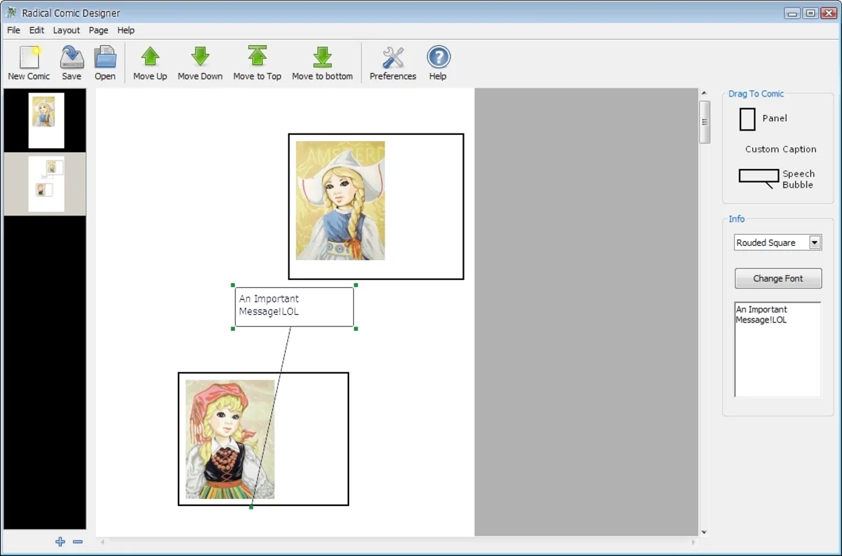 Radical Comic Designer for Windows - Create Comics Freely
