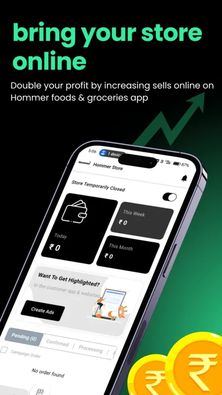 Hommer Store Partner for Android - Manage Store Effortlessly