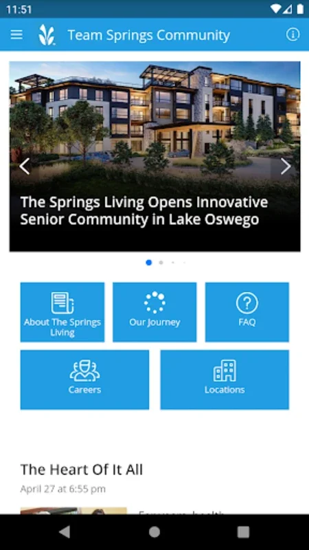 Team Springs for Android - Stay Connected with The Springs Living