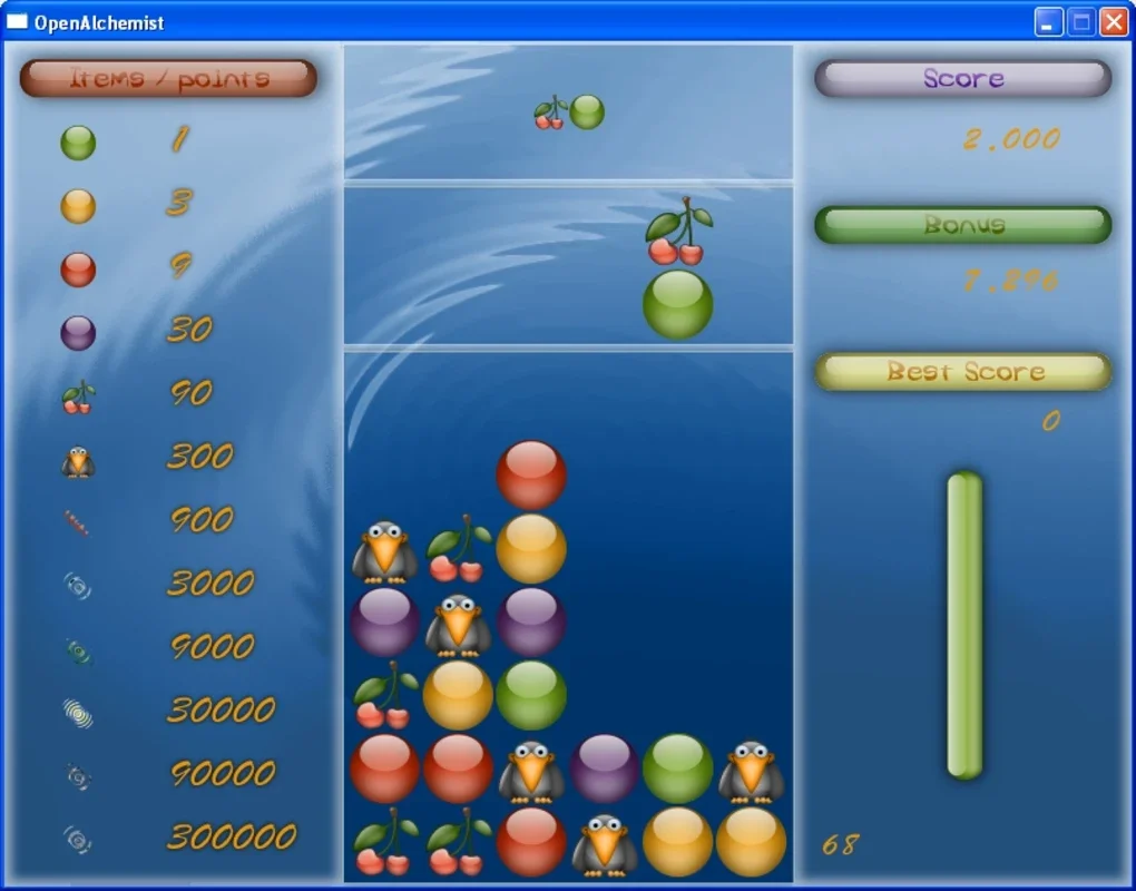 OpenAlchemist for Windows - A Fun Tetris-Like Game