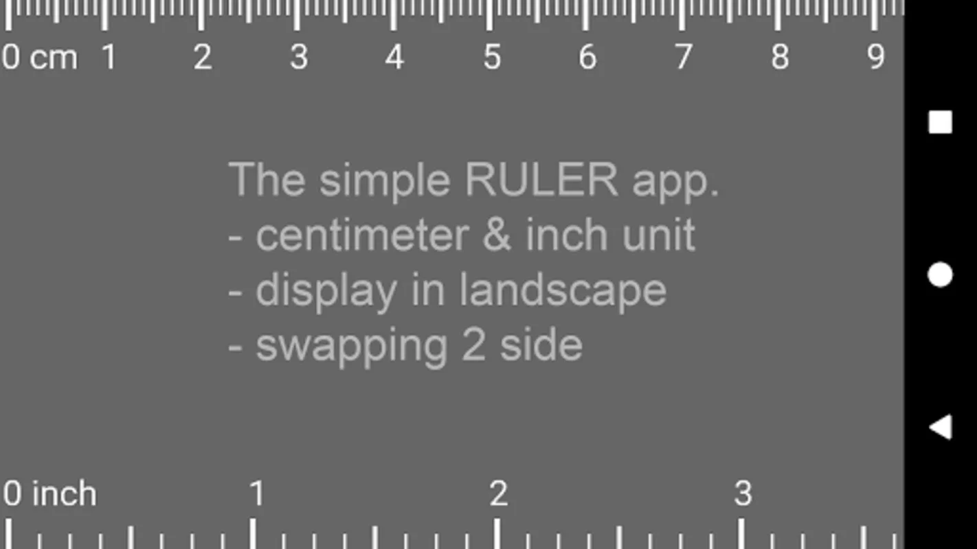 RULER for Android: Efficient Dual-Unit Measurement