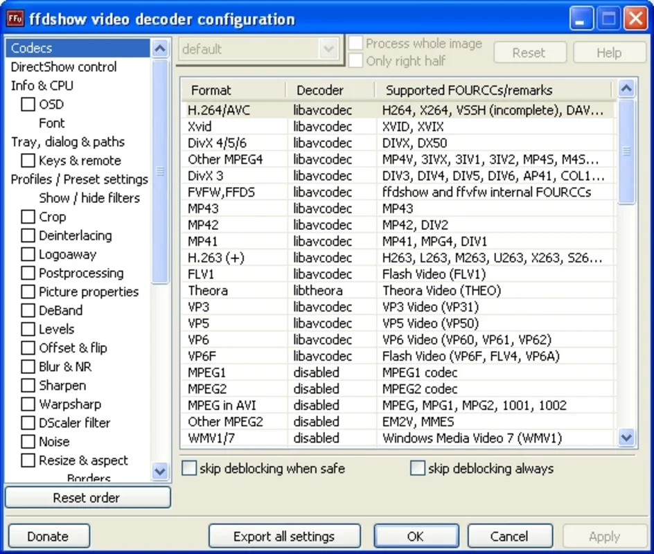 FFDShow for Windows - A Comprehensive Video Decoder