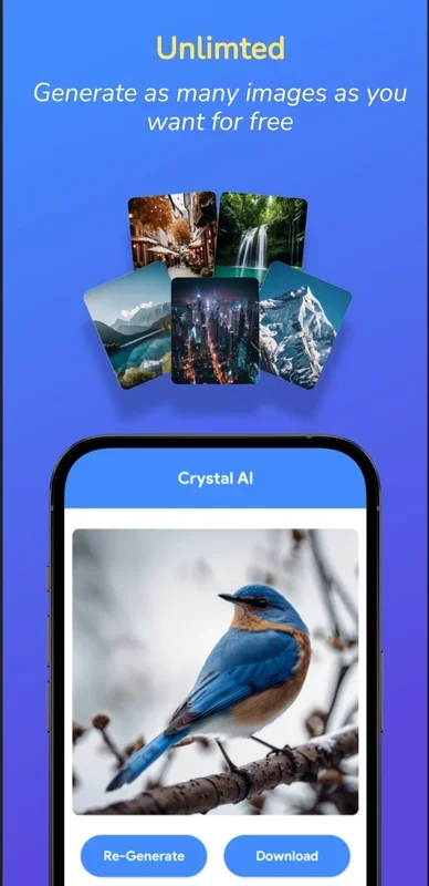 Crystal - AI Image Generator for Android - No Downloading Required