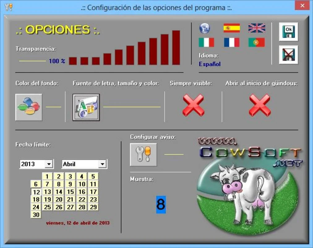 Fecha Limite for Windows - Customizable Countdown App