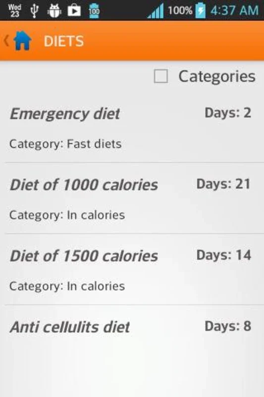 Diets for losing weight on Android - No Downloading Needed