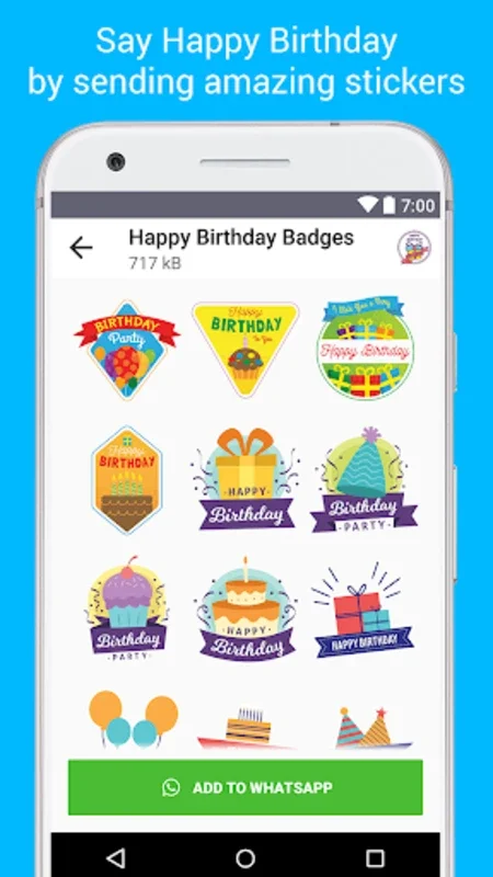 Birthday Stickers for Whatsapp for Android - Enhance Chats