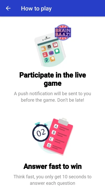 Live Trivia Quiz Show to Win Cash - BrainBaazi for Android: Compete Globally