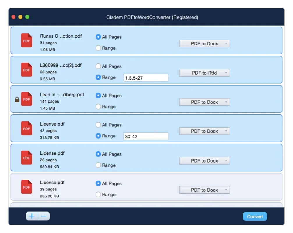 Cisdem PDFtoWordConverter for Mac - Convert PDF to DOCX Easily