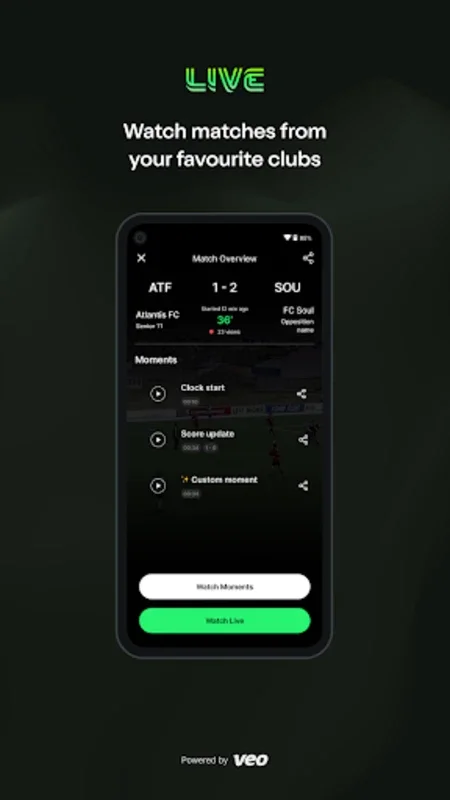 Veo Live for Android: Unrivaled Live Sports Streaming