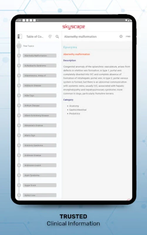 Medical Eponyms Dictionary for Android: Comprehensive Medical Reference