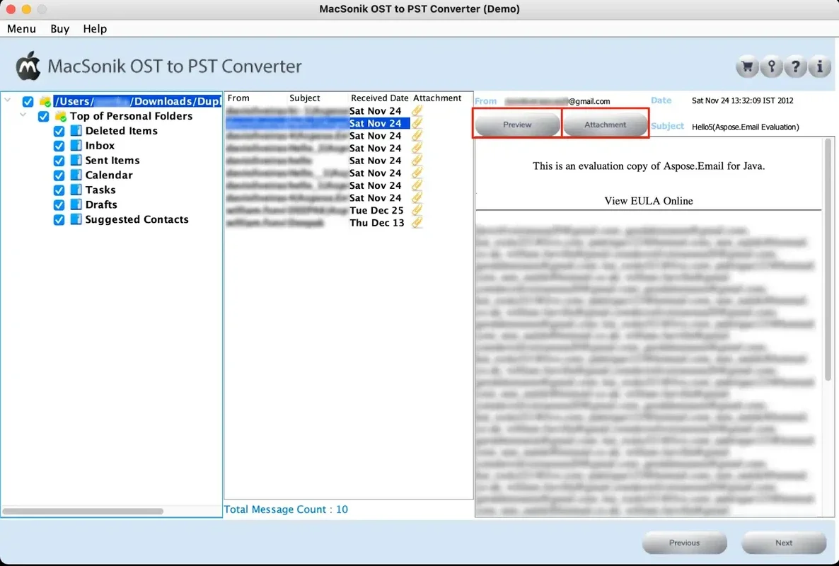 MacSonik OST to PST Converter for Mac - Efficient Conversion Tool