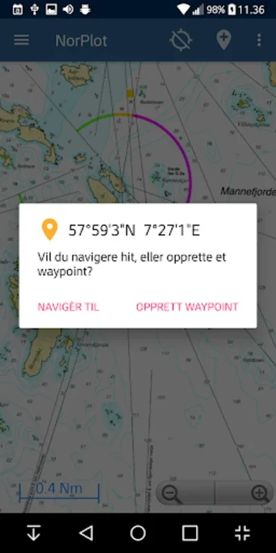 NorPlot sjøkart / kartplotter for Android: Detailed Marine Charts