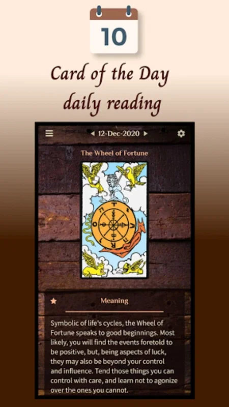 Tarot - Card of the Day for Android - Daily Guidance and Self - Awareness