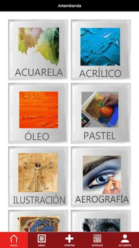 Arte Miranda for Android - Premium Fine Arts Materials