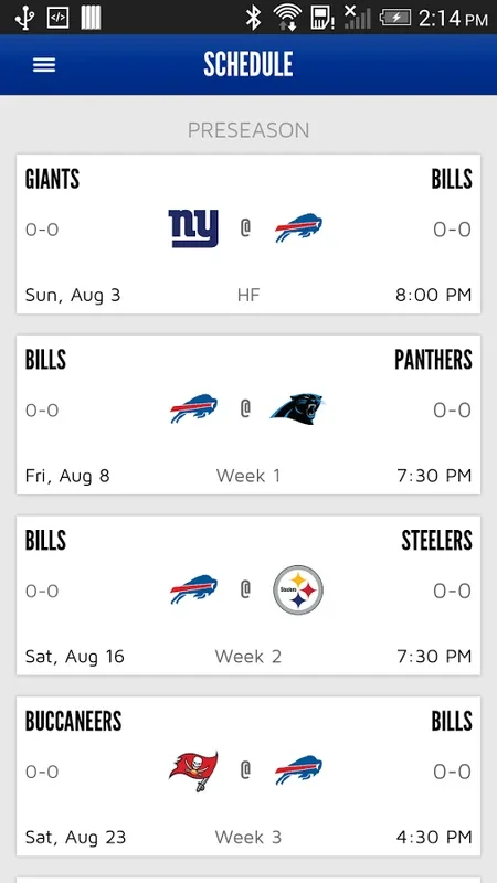 Bills for Android - Official App with Live NFL Features