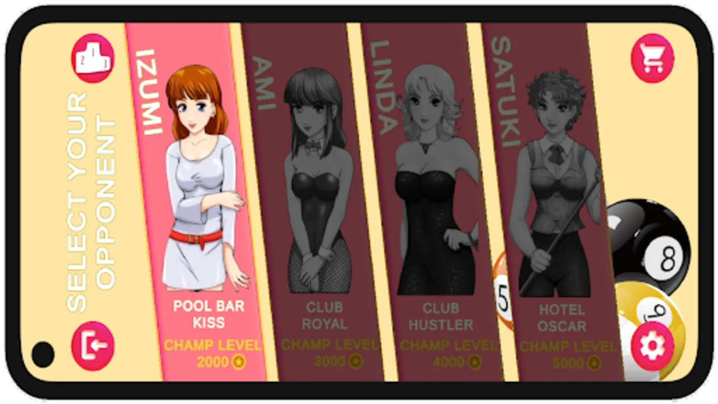 Pocket Gal Mobile for Android - Strategic Billiards on Mobile