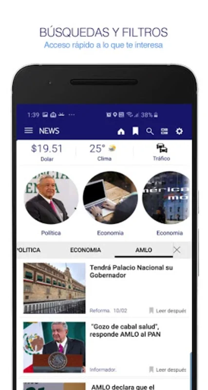 News México. Noticias y Periód for Android - Comprehensive News App