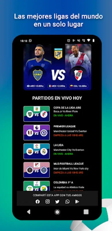 Futbol Campeon for Android - Exciting Football App