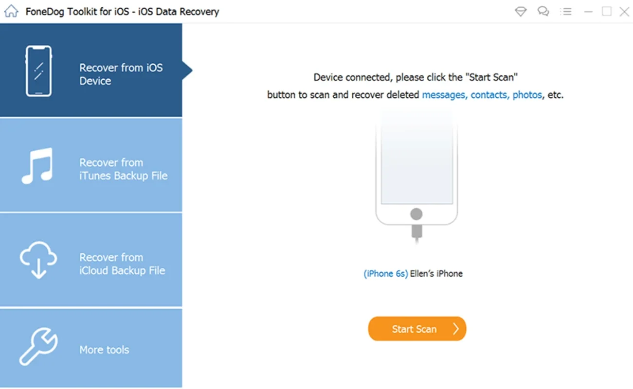 FoneDog iOS Data Recovery for Mac - Recover Lost Data