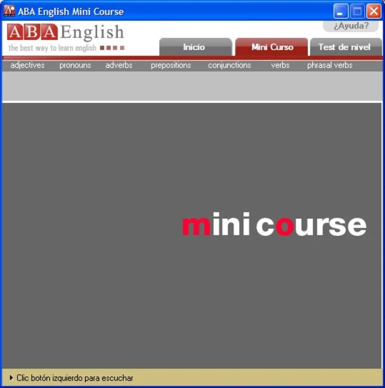 Mini Curso de Ingles ABA English for Windows - No Download Required