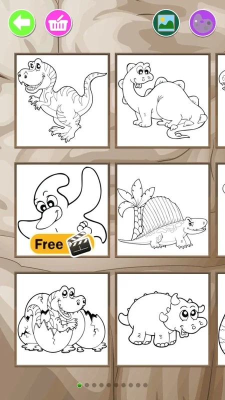 Dinosaurs Coloring Pages for Android - Fun Coloring App