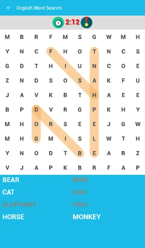 English Word Search Game for Android - Boost Vocabulary