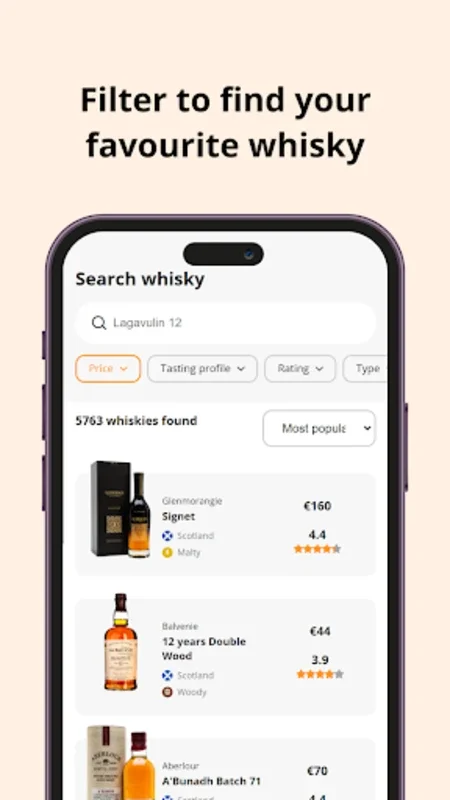 Distilld • Your Whisky App for Android - Explore and Taste Whisky